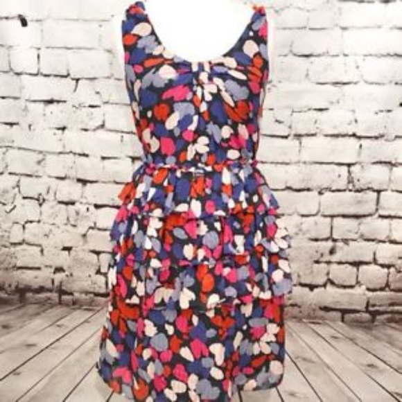 Marc by Marc Jacobs Ruffle Silk Cocktail Dress - Picture 1 of 7